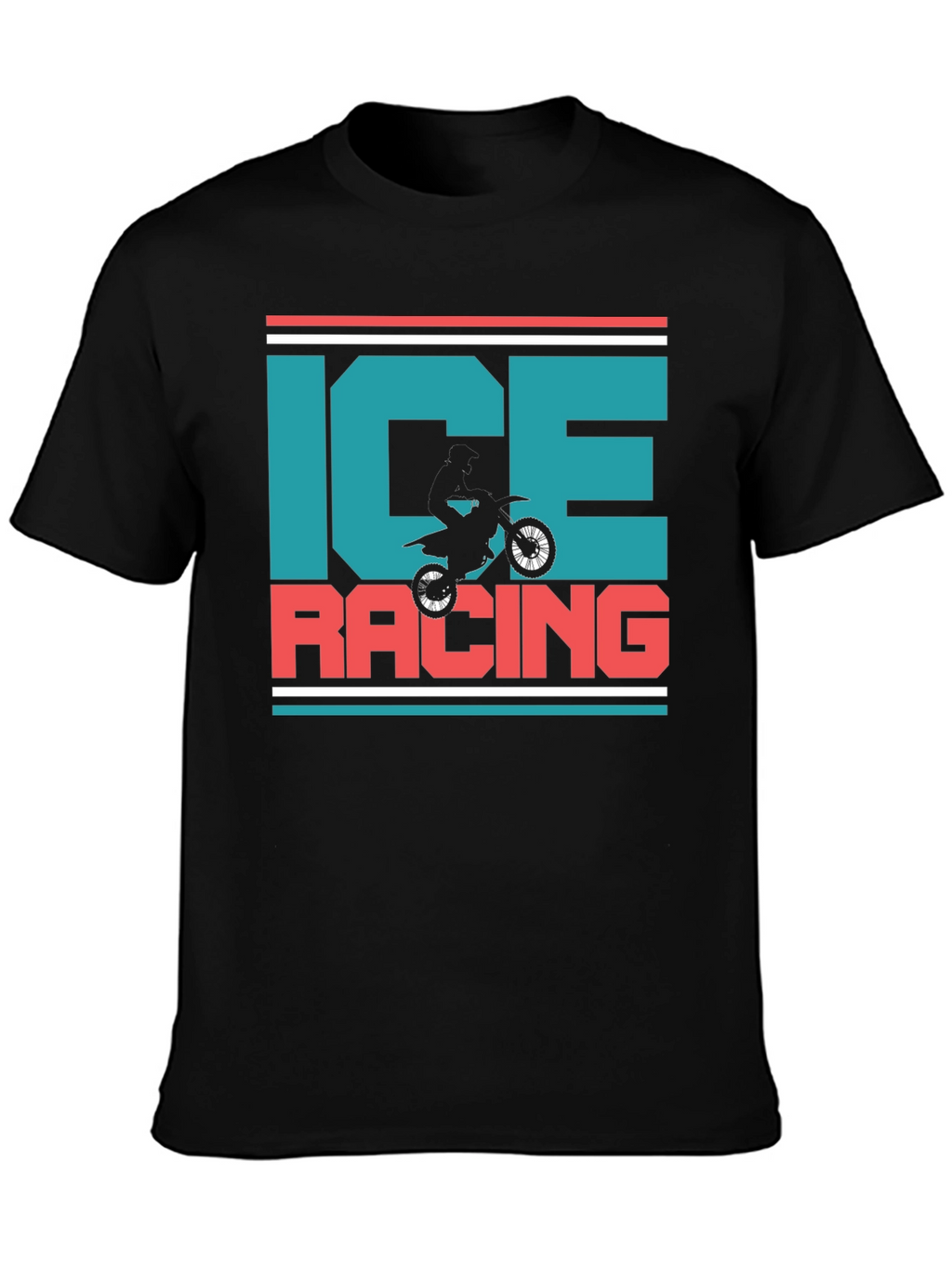 Ice Racing Graphic T-Shirt - Motorcross Design