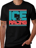 Ice Racing Graphic T-Shirt - Motorcross Design