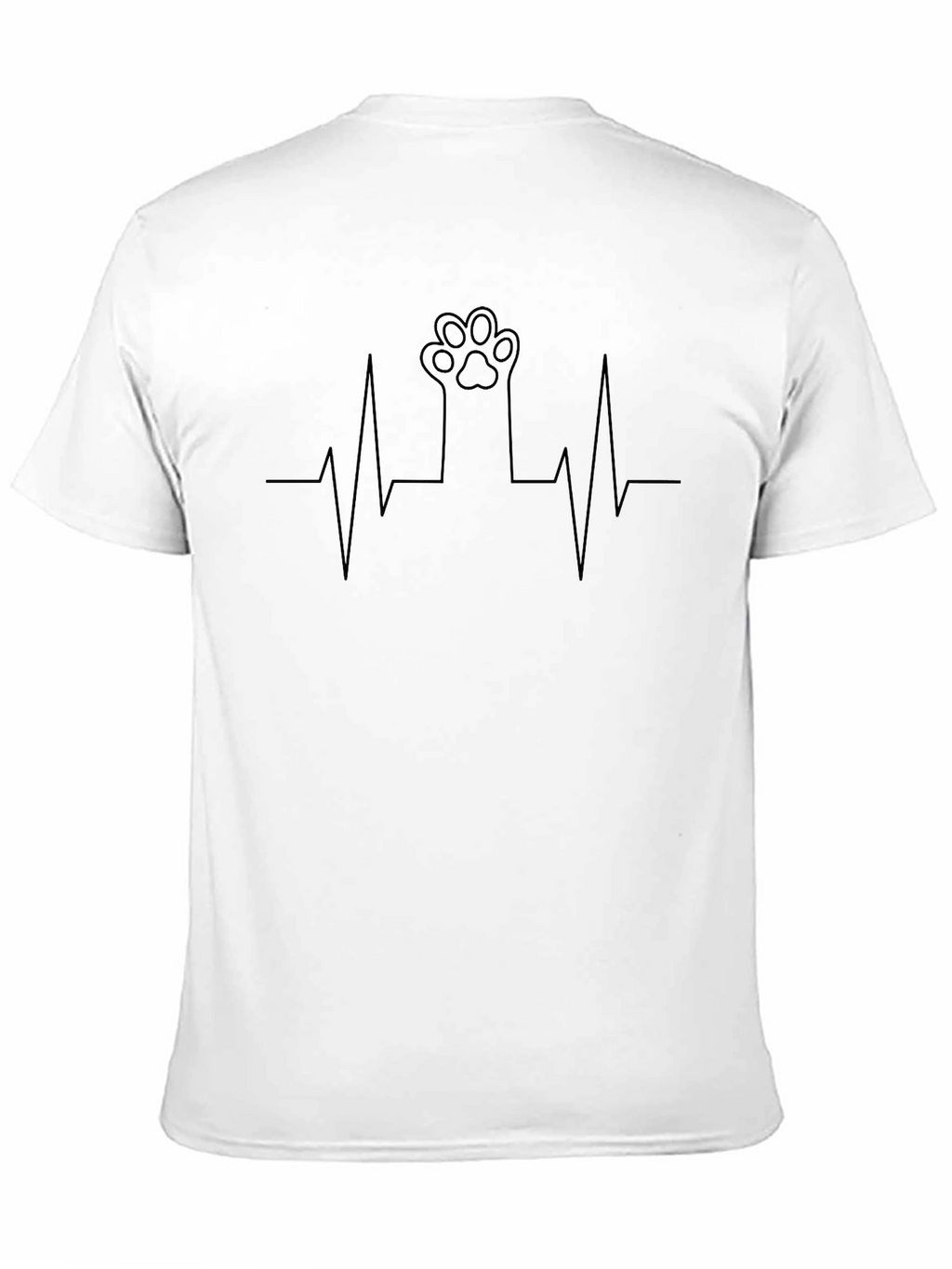 Cat Paw Heartbeat Graphic Tee
