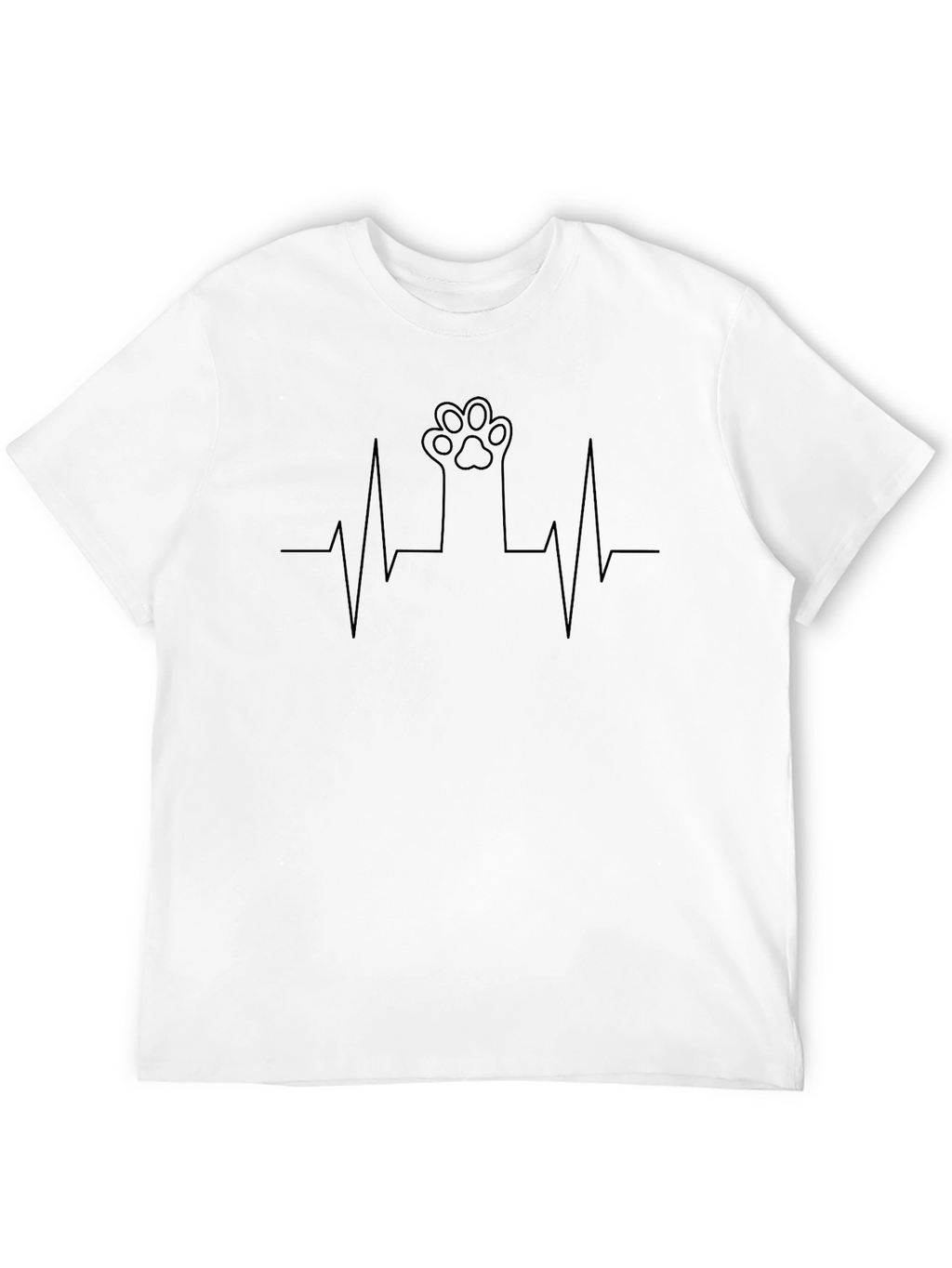 Cat Paw Heartbeat Graphic Tee