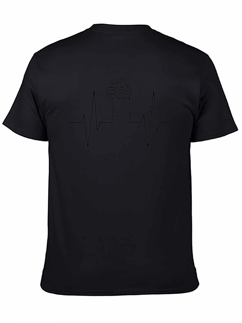 Cat Paw Heartbeat Graphic Tee