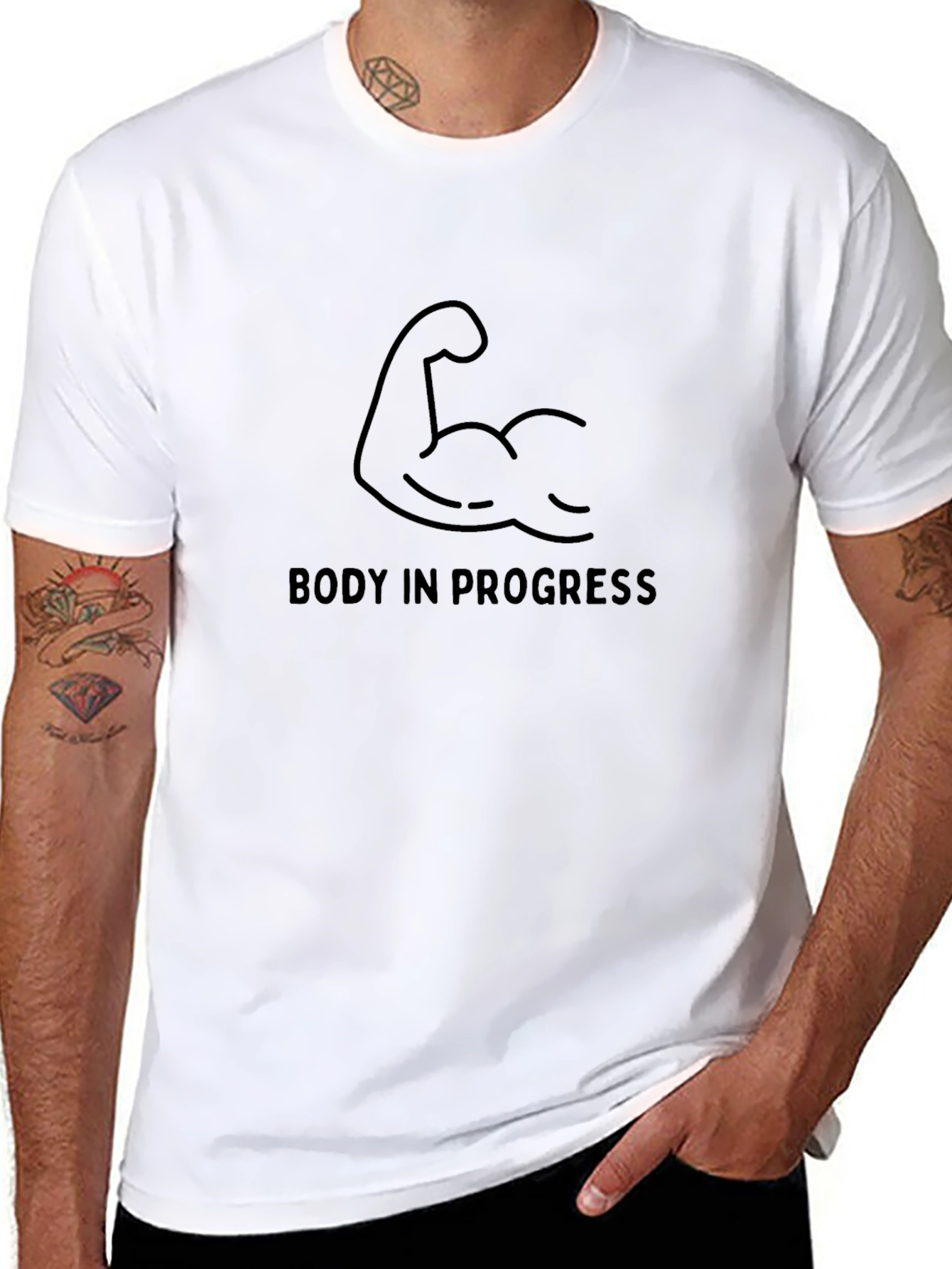Body In Progress T-Shirt - Fitness Motivation Apparel