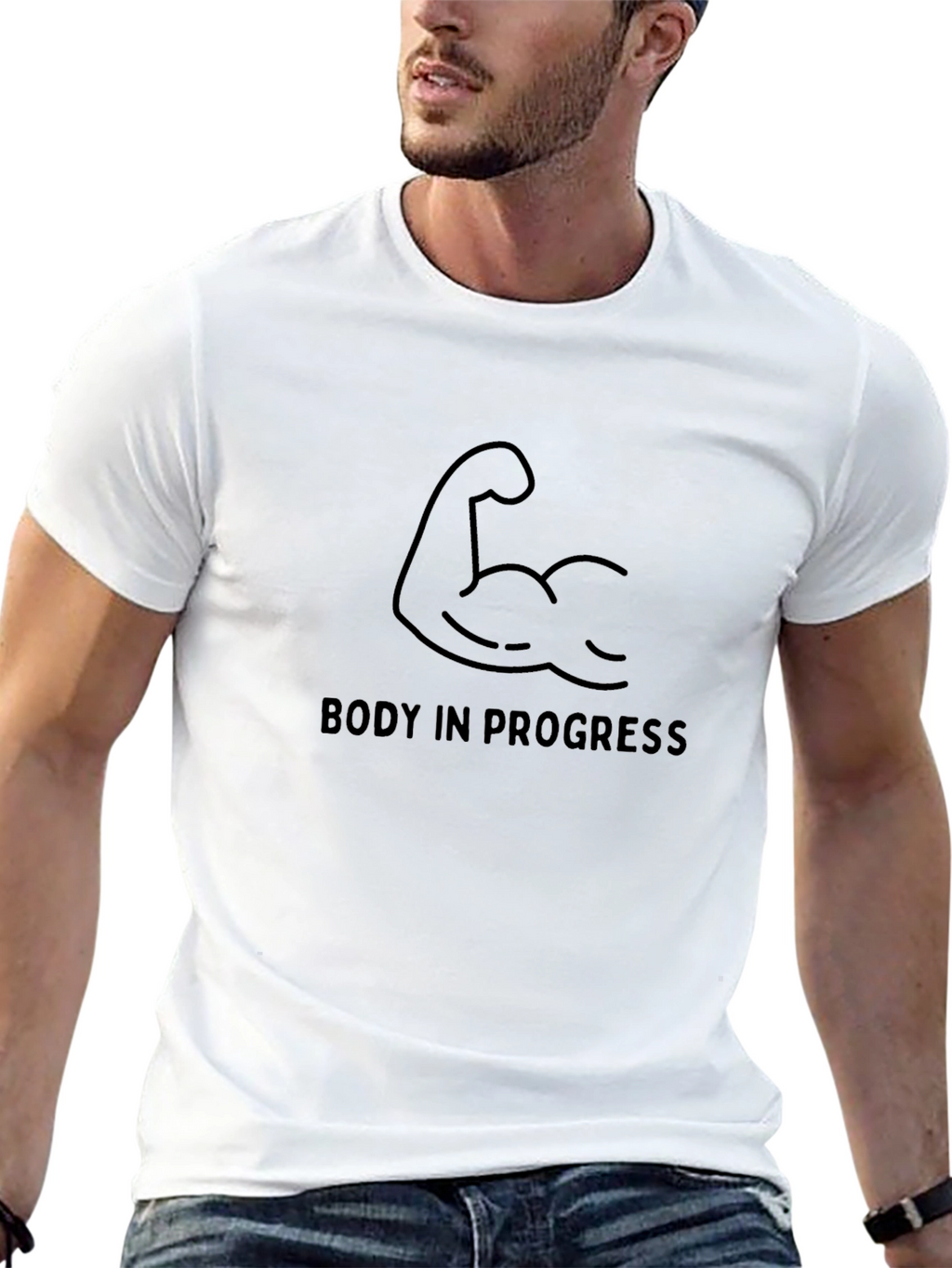 Body In Progress T-Shirt - Fitness Motivation Apparel