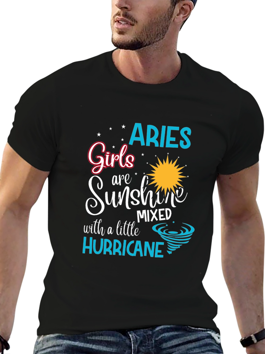 Aries Girl Sunshine Hurricane T-Shirt