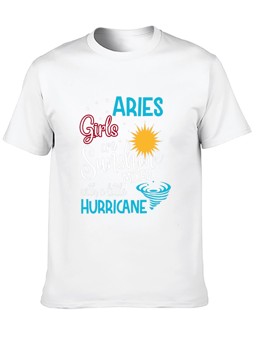 Aries Girl Sunshine Hurricane T-Shirt