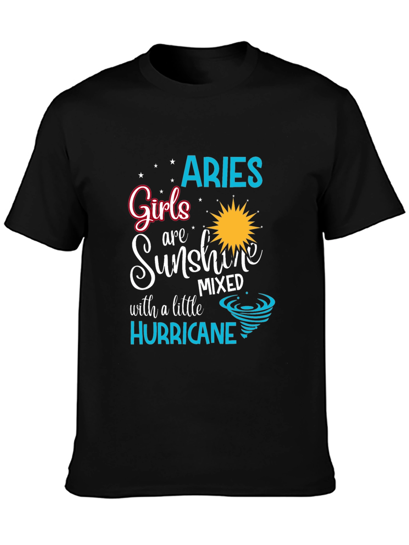 Aries Girl Sunshine Hurricane T-Shirt