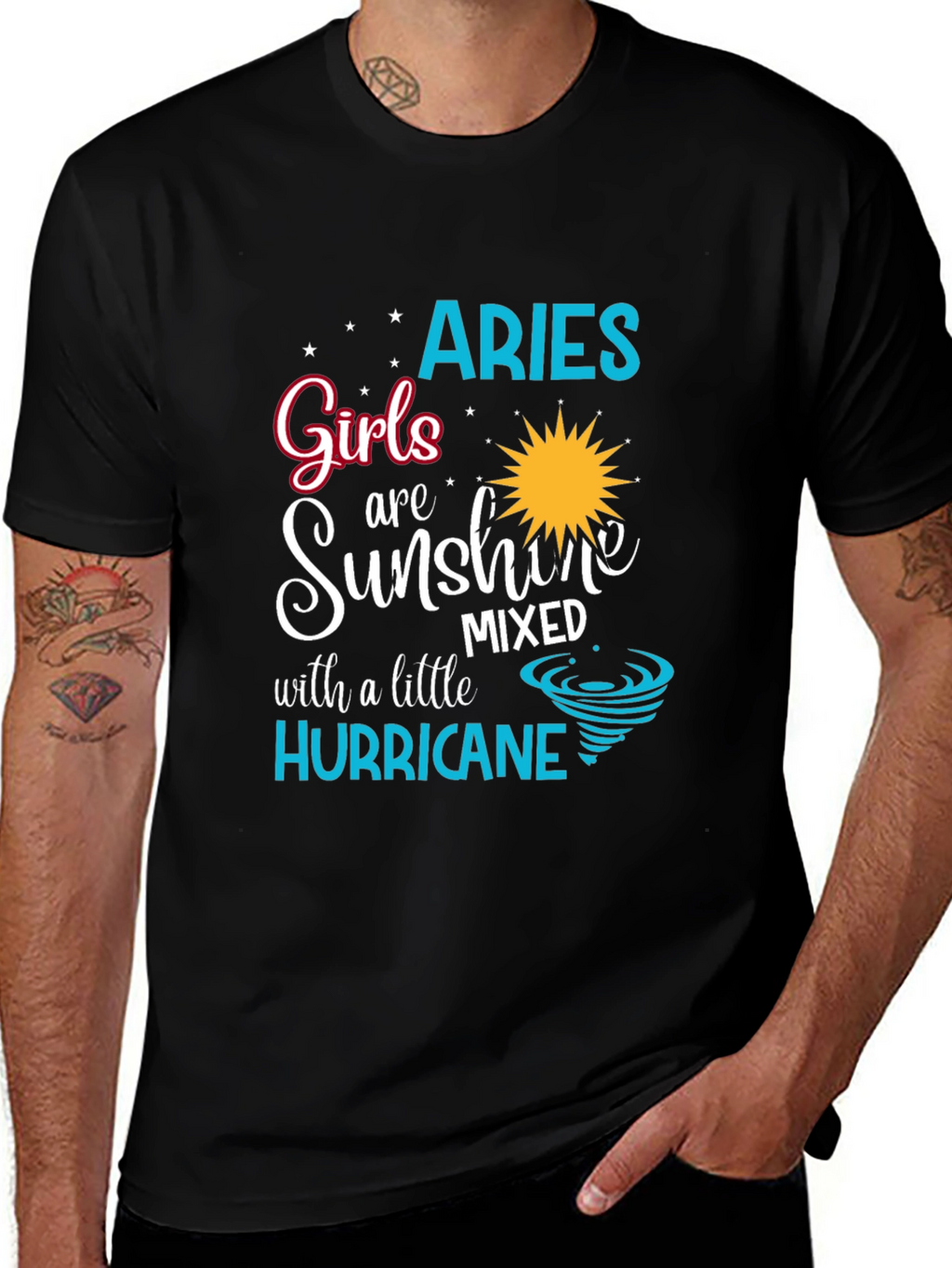 Aries Girl Sunshine Hurricane T-Shirt