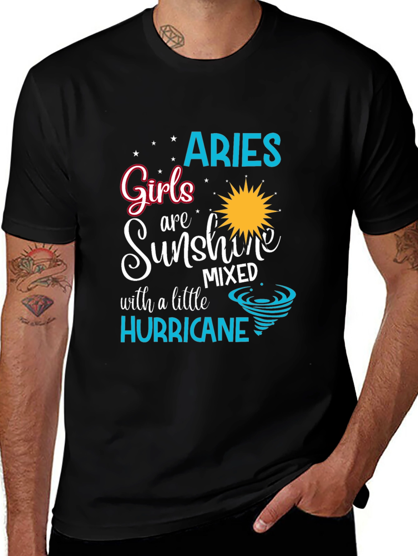Aries Girl Sunshine Hurricane T-Shirt