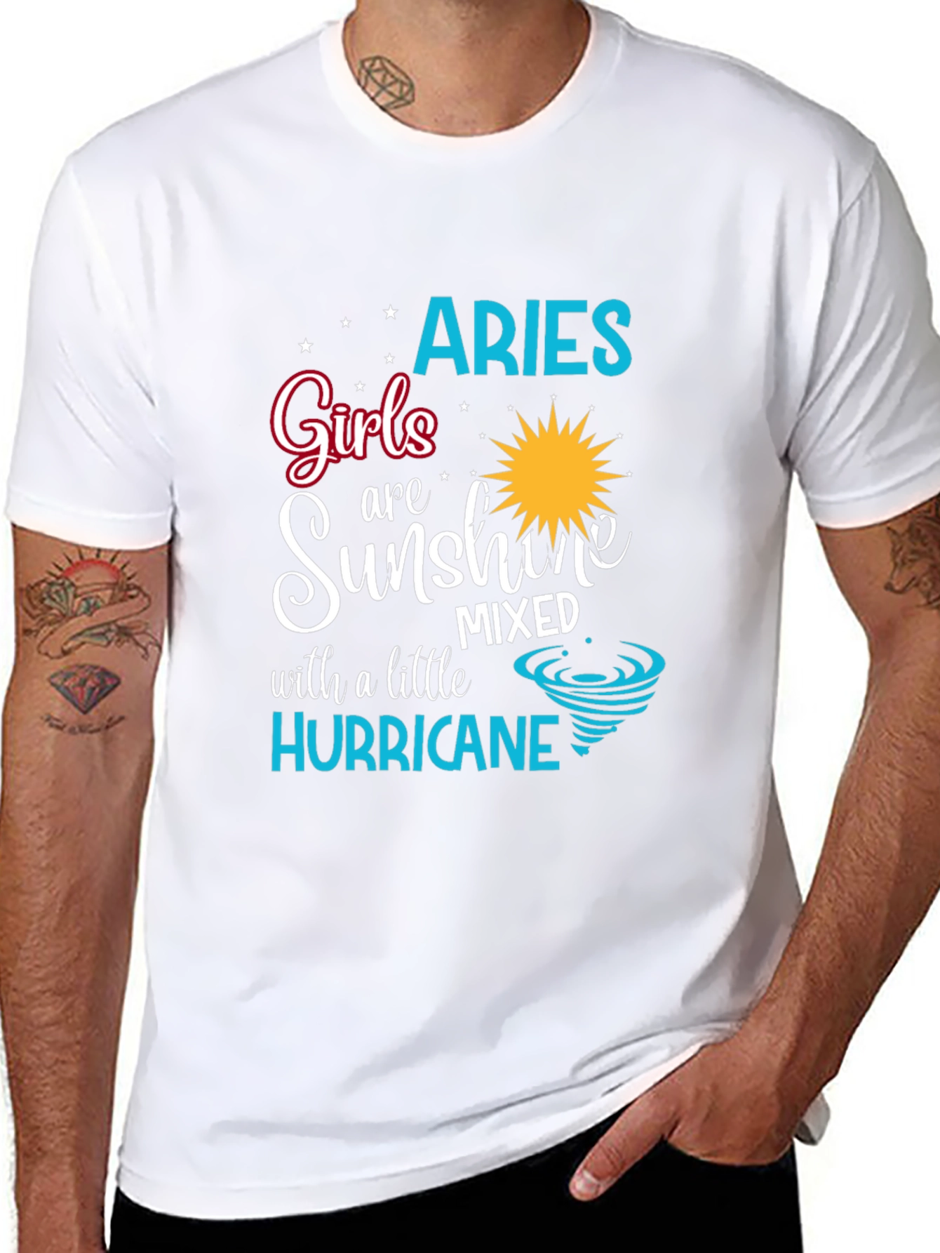 Aries Girl Sunshine Hurricane T-Shirt