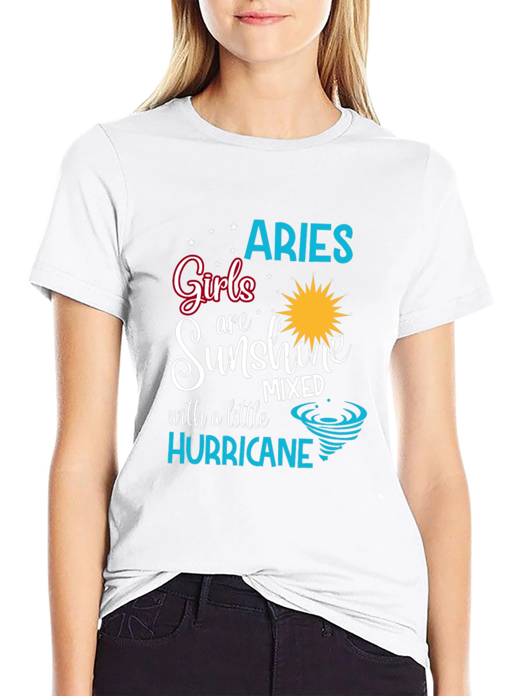 Aries Girl Sunshine Hurricane T-Shirt