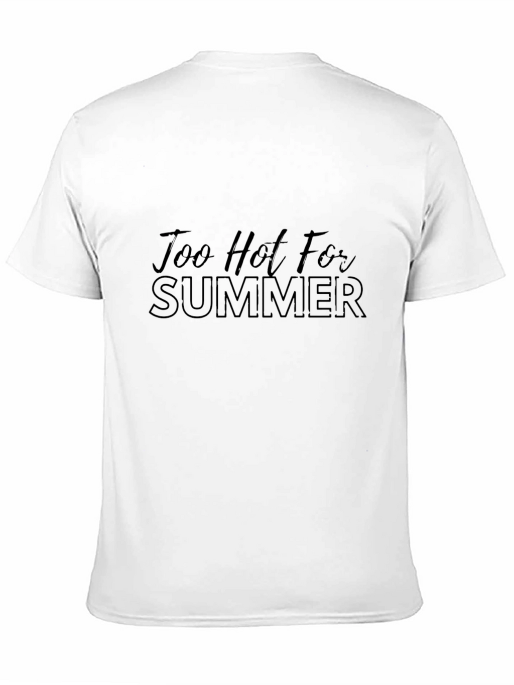 Too Hot for Summer Black Graphic Tee