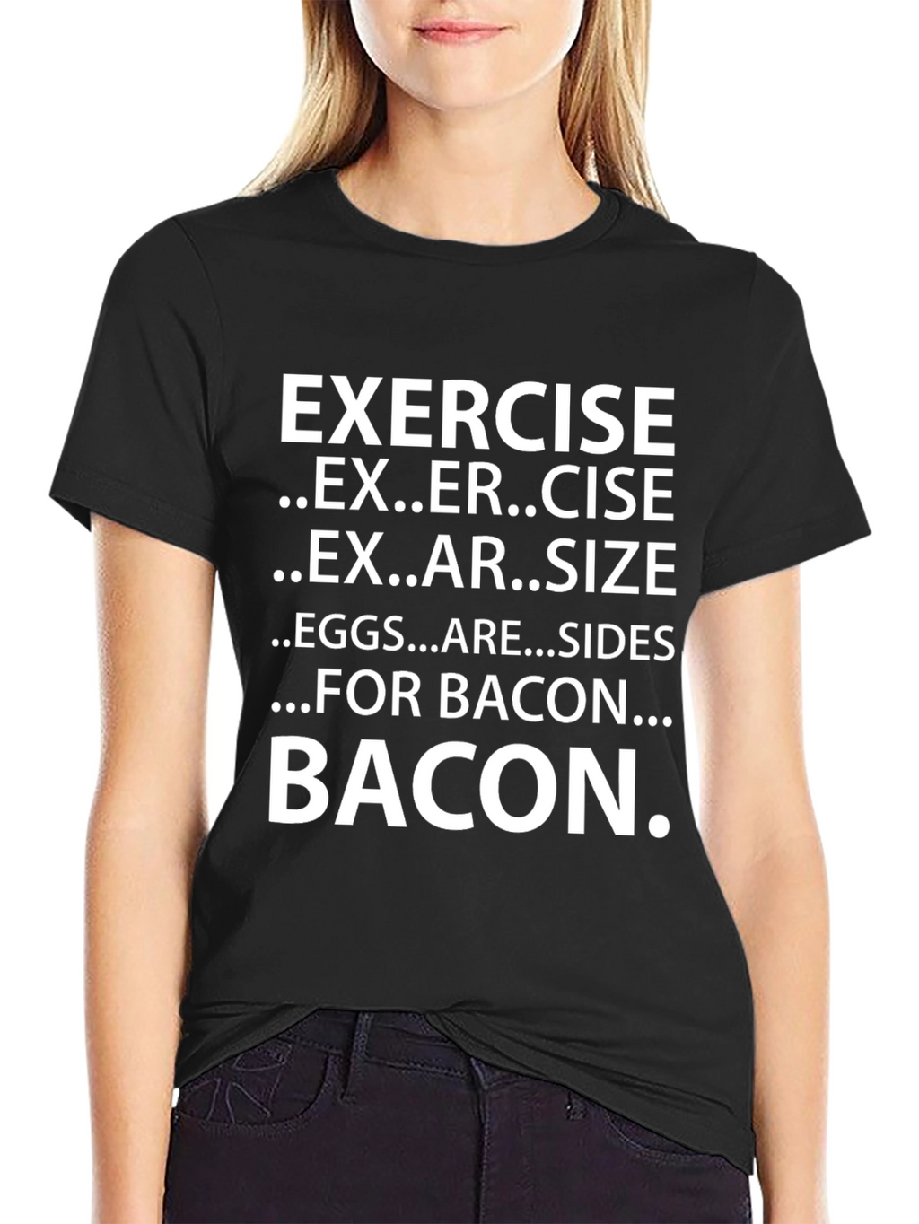 Bacon Exercise Funny T-Shirt