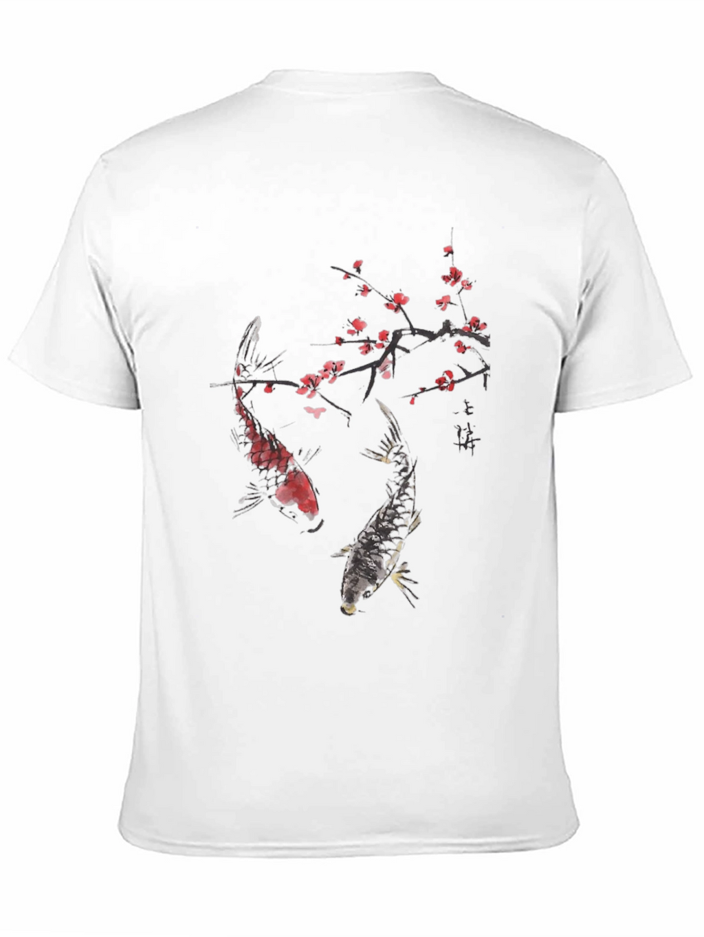 Koi Fish & Cherry Blossom Graphic Tee