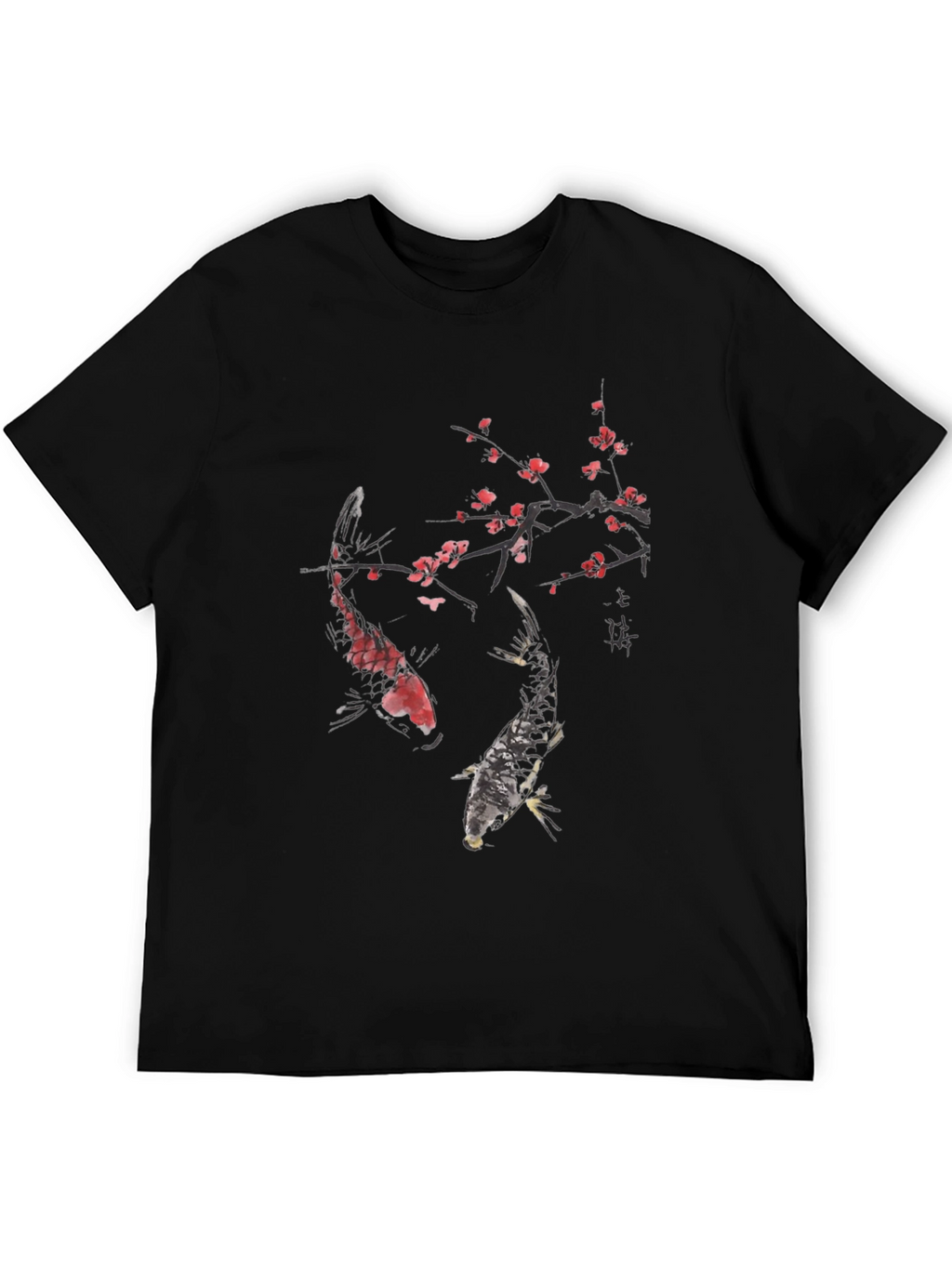 Koi Fish & Cherry Blossom Graphic Tee