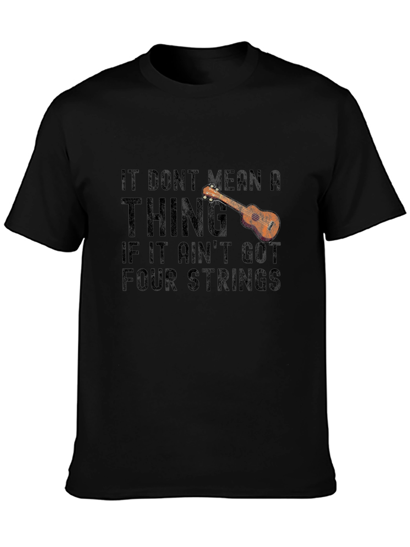 Ukulele Four Strings Graphic T-Shirt