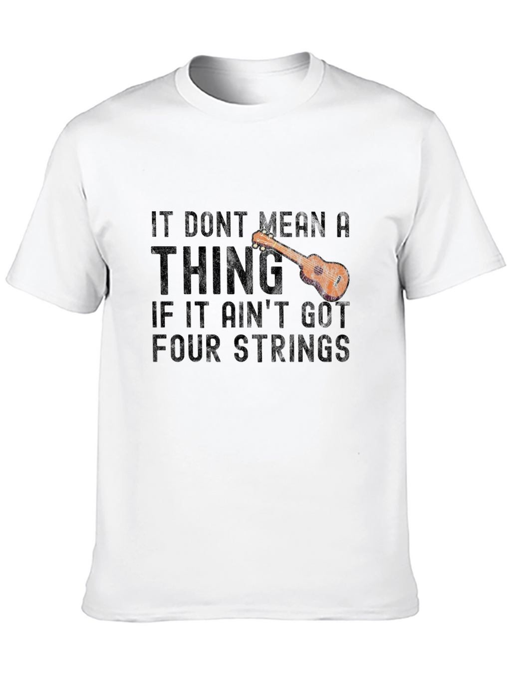 Ukulele Four Strings Graphic T-Shirt