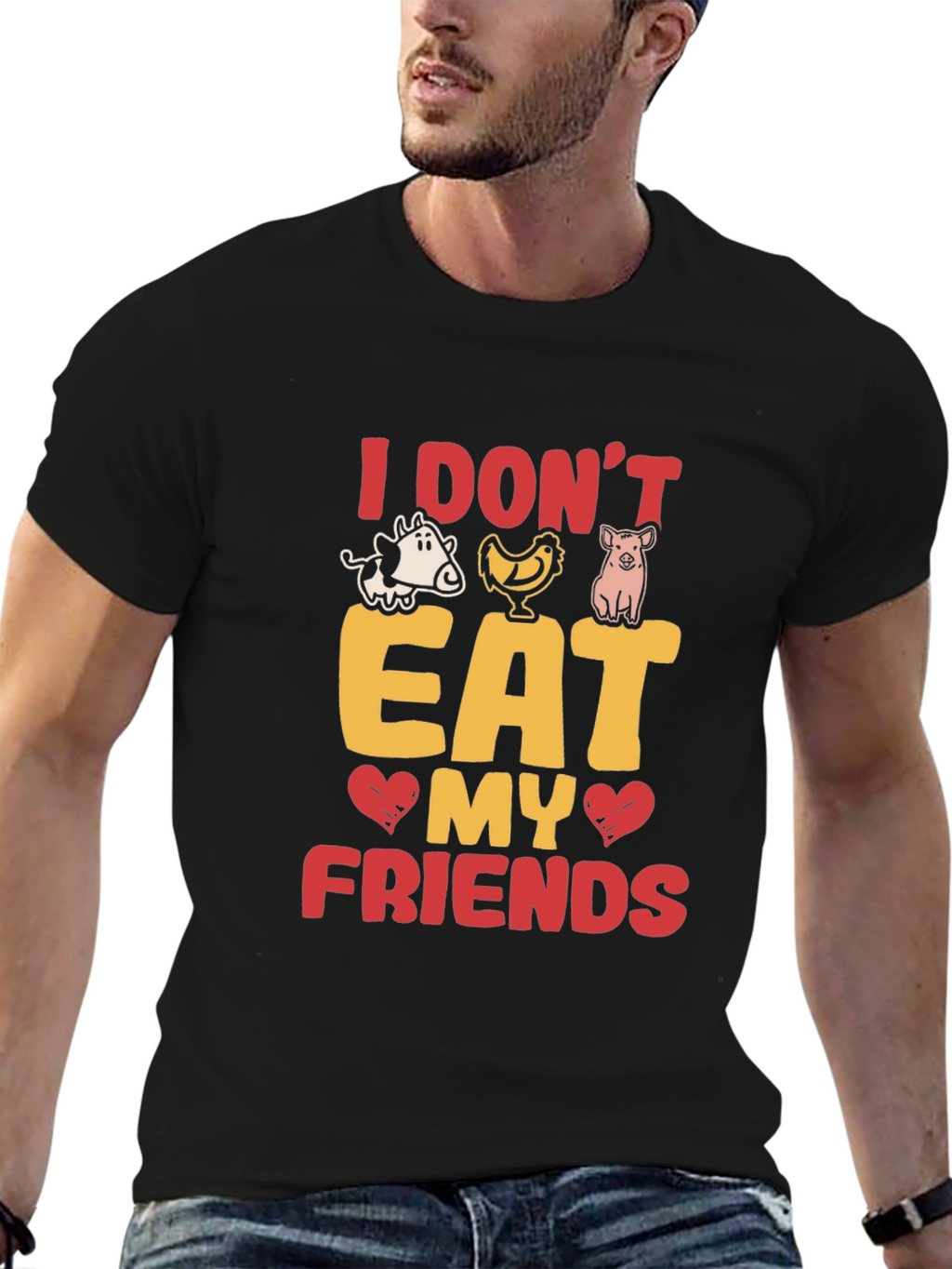 Vegan T-Shirt: I Dont Eat My Friends!