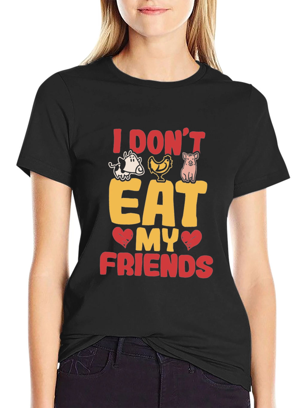Vegan T-Shirt: I Dont Eat My Friends!