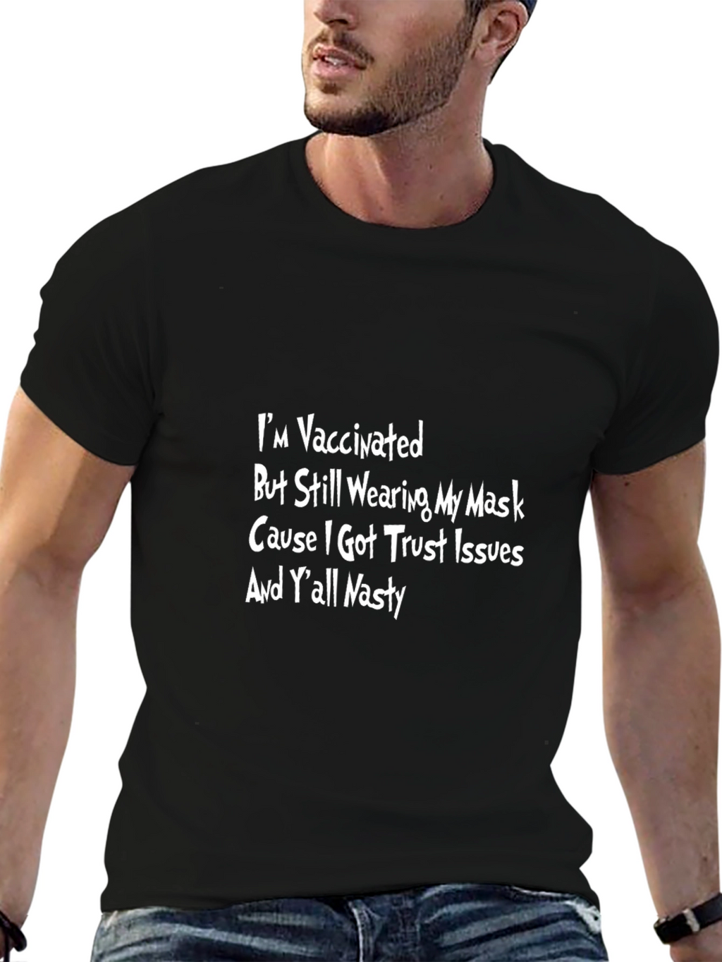 Vaccinated Trust Issues Graphic Tee