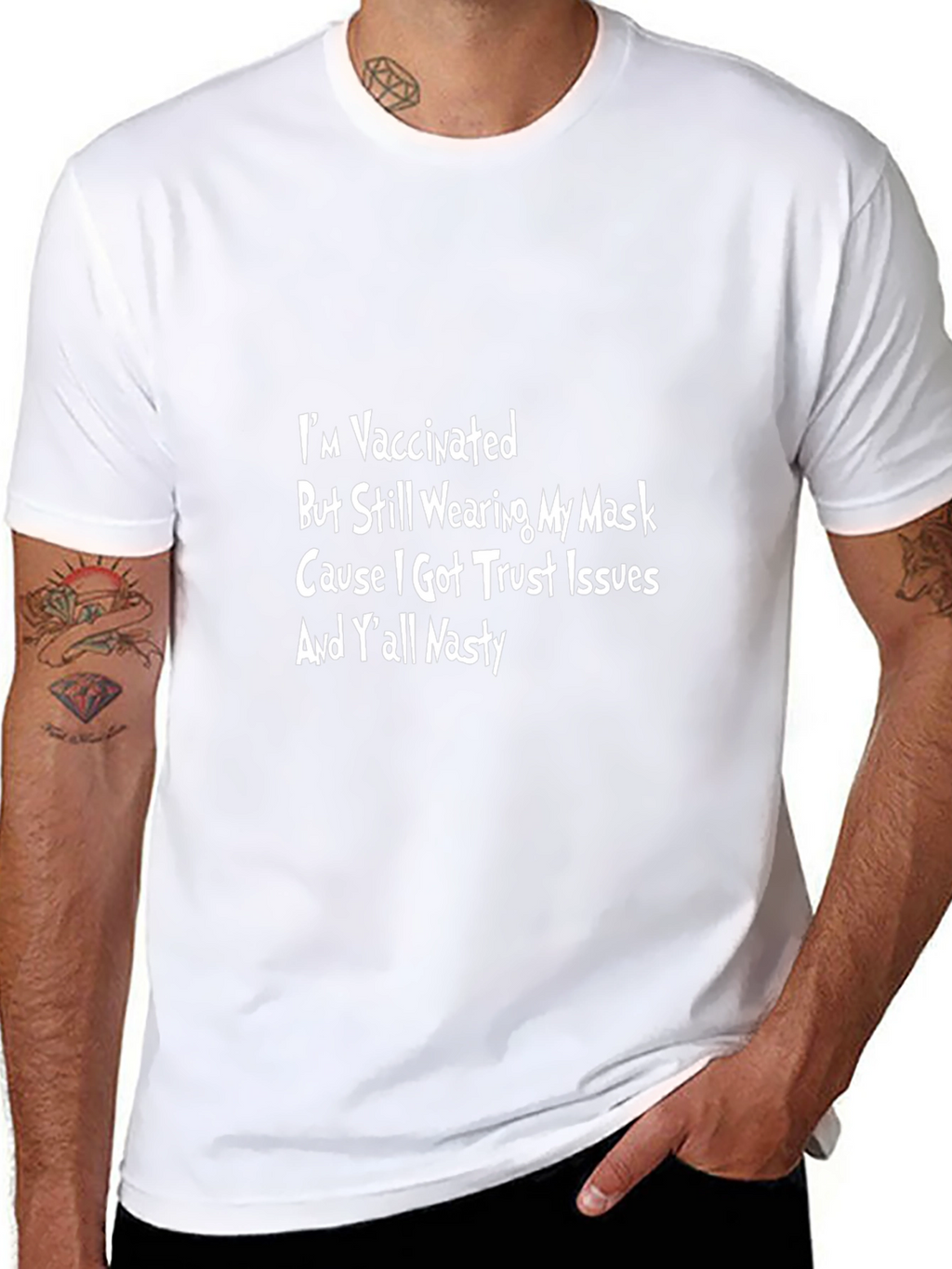 Vaccinated Trust Issues Graphic Tee