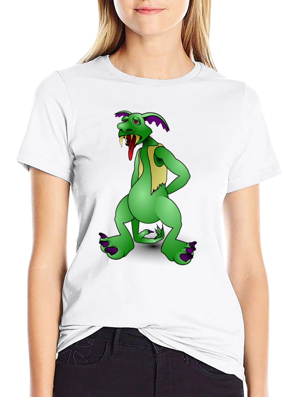 Funny Cartoon Goblin Graphic T-Shirt