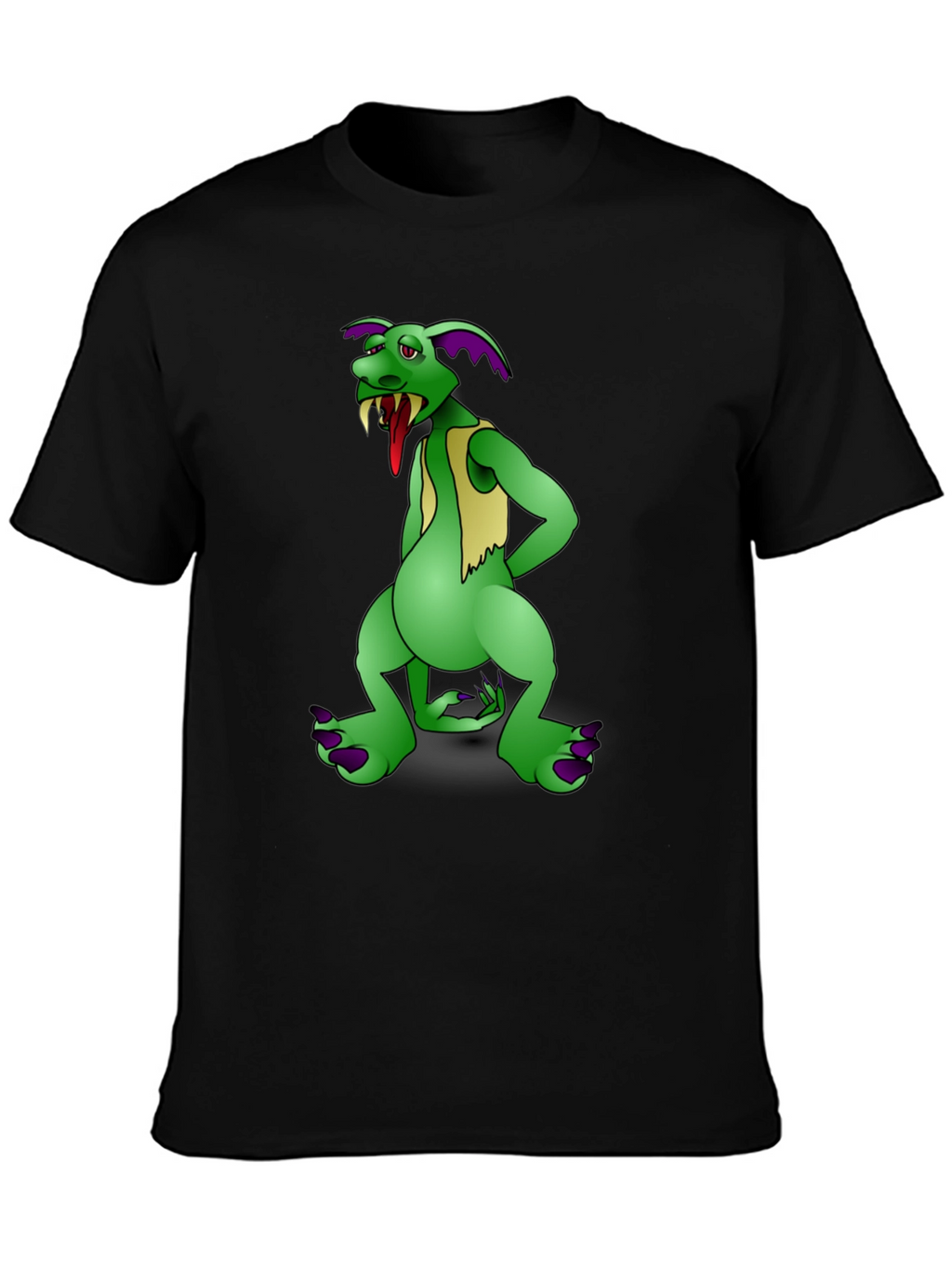 Funny Cartoon Goblin Graphic T-Shirt