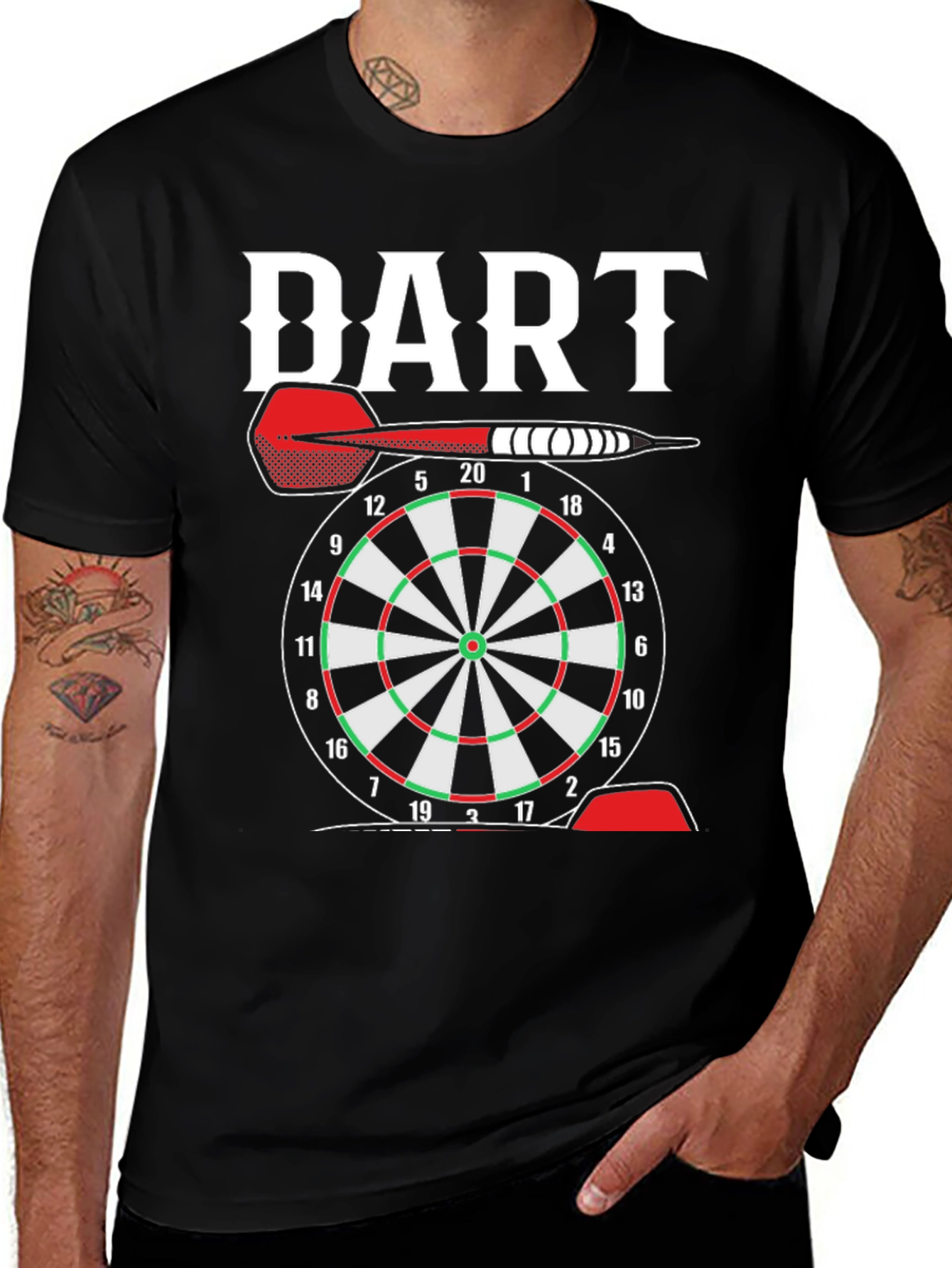 Darts T-Shirt | Dartboard Graphic Tee for Game Night
