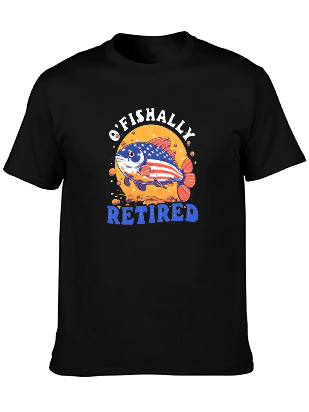 OFishally Retired T-Shirt Funny Fishing Retirement Tee