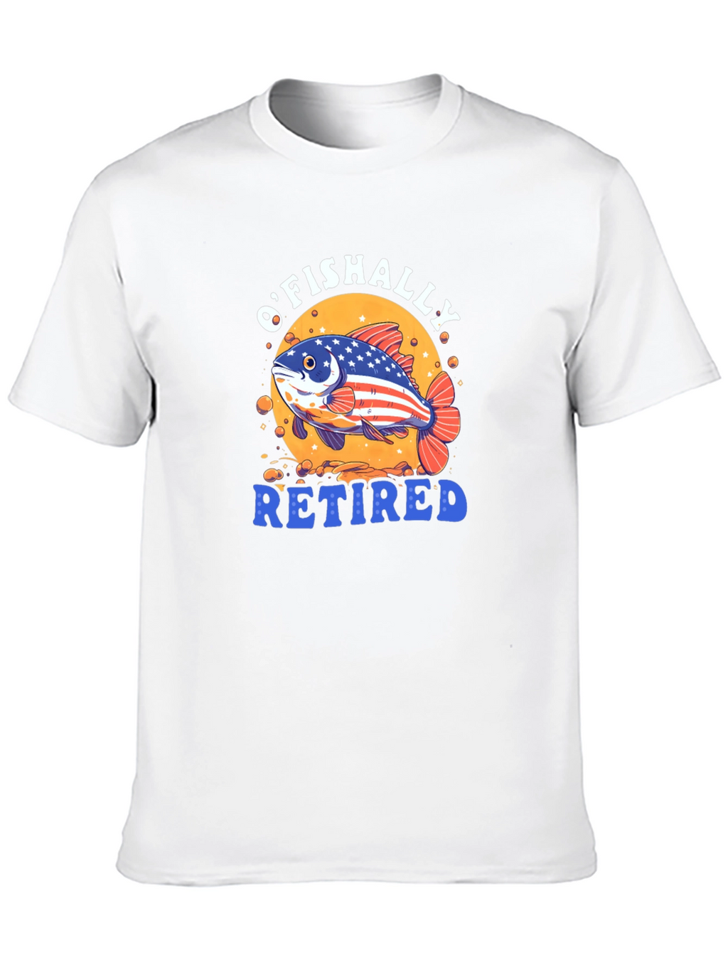 OFishally Retired T-Shirt Funny Fishing Retirement Tee