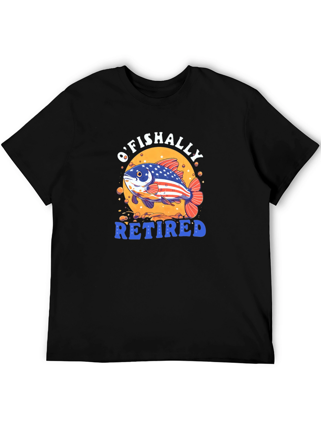 OFishally Retired T-Shirt Funny Fishing Retirement Tee