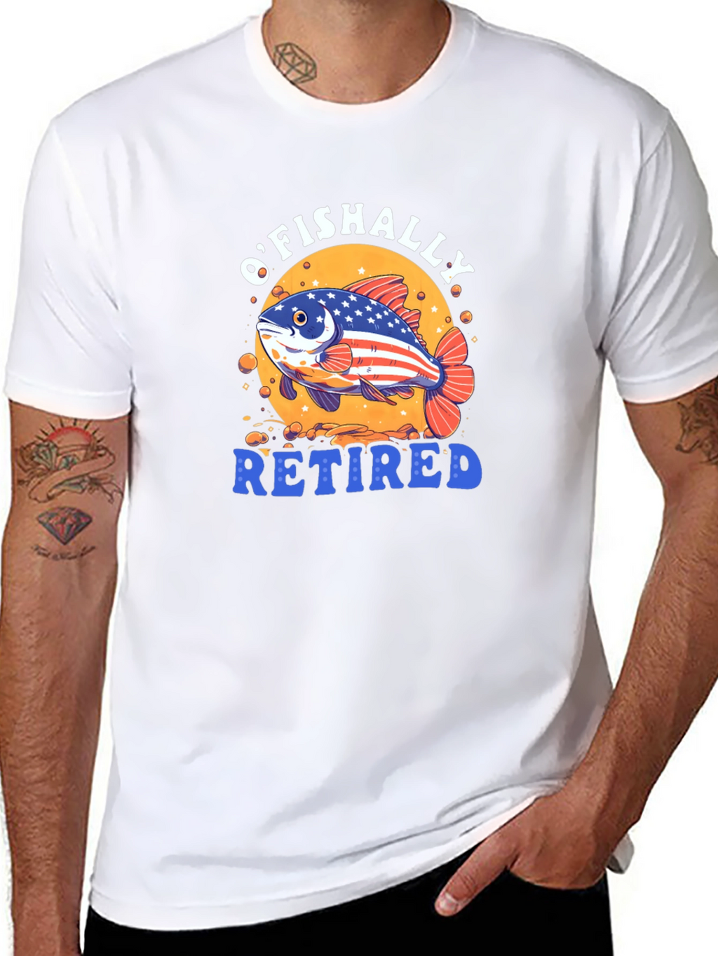 OFishally Retired T-Shirt Funny Fishing Retirement Tee