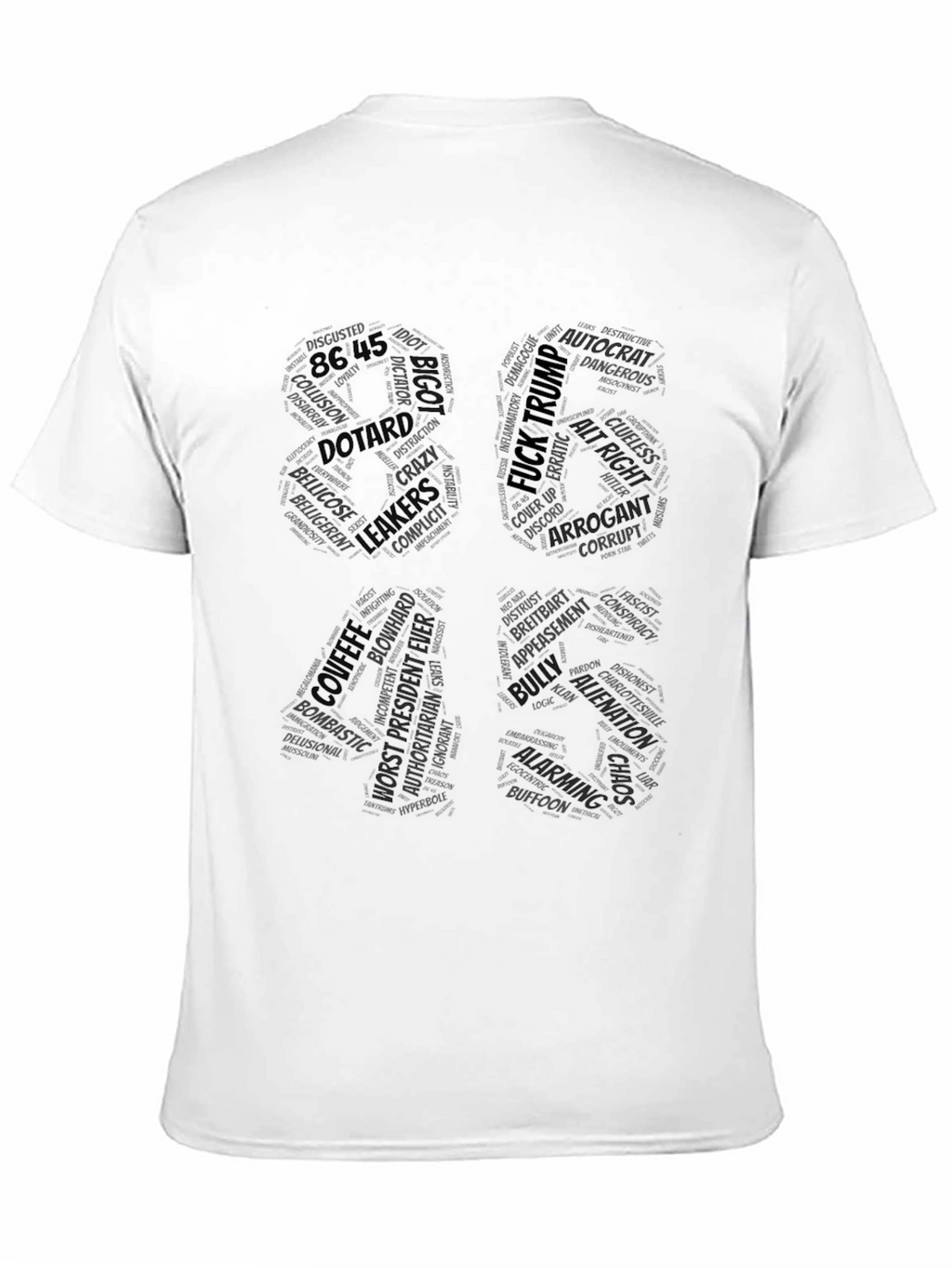 Political Anti-Trump Word Art T-Shirt