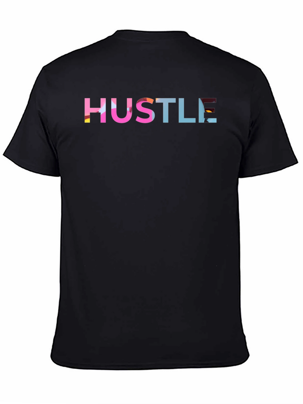Hustle Graphic Print Black T-Shirt