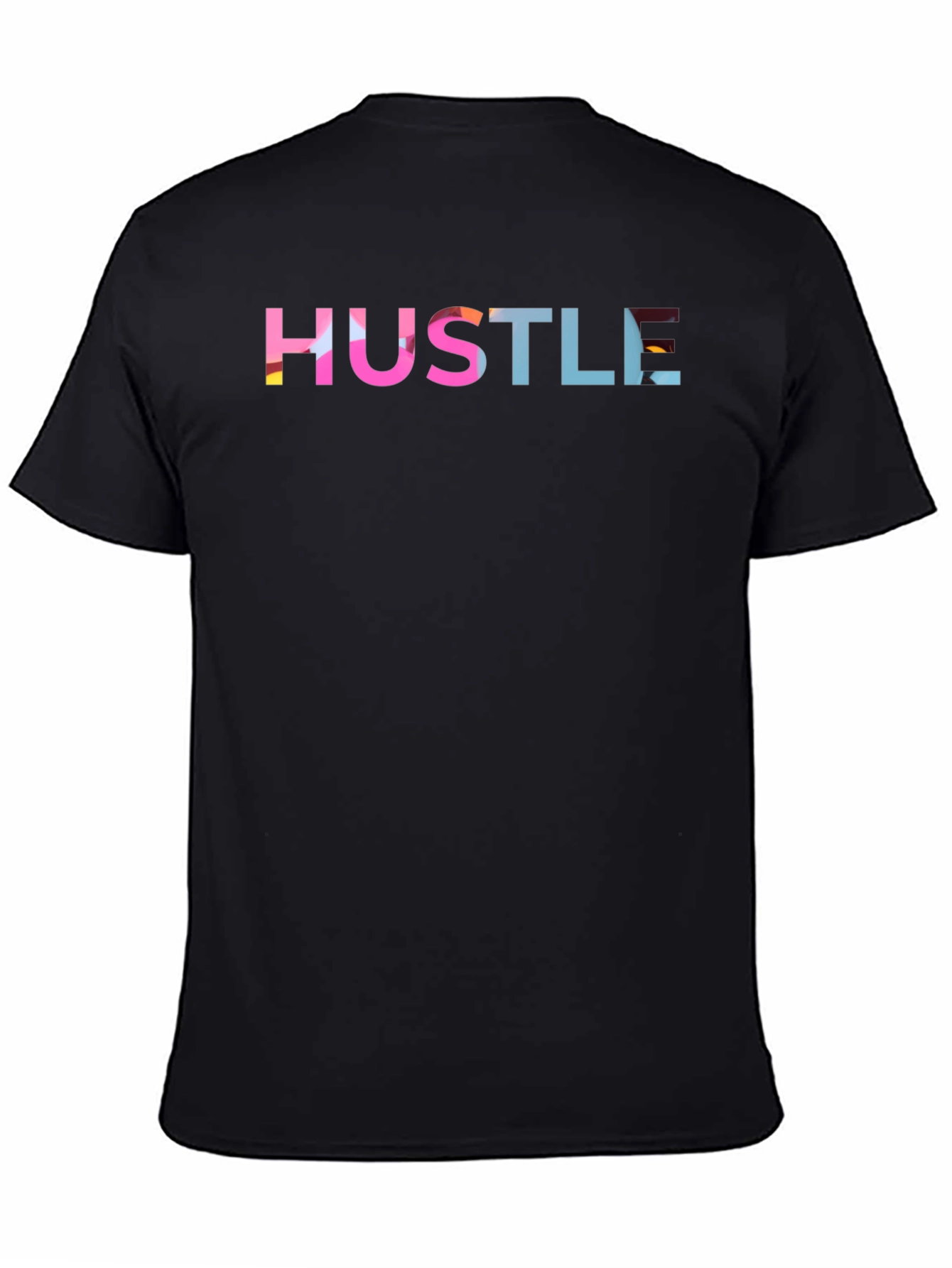 Hustle Graphic Print Black T-Shirt