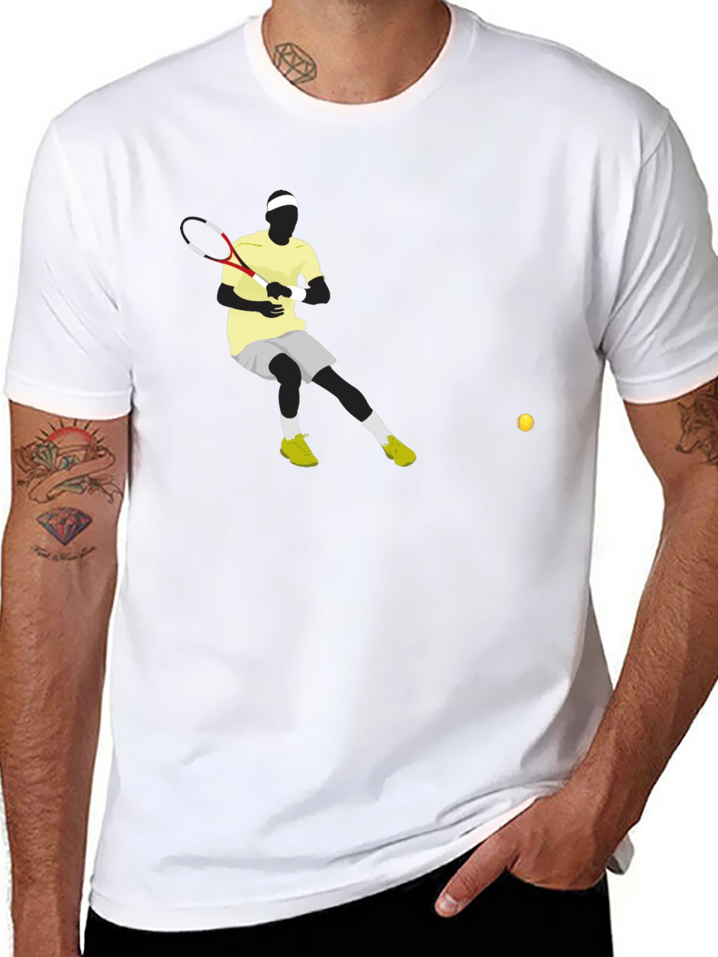 Tennis Player Graphic Tee
