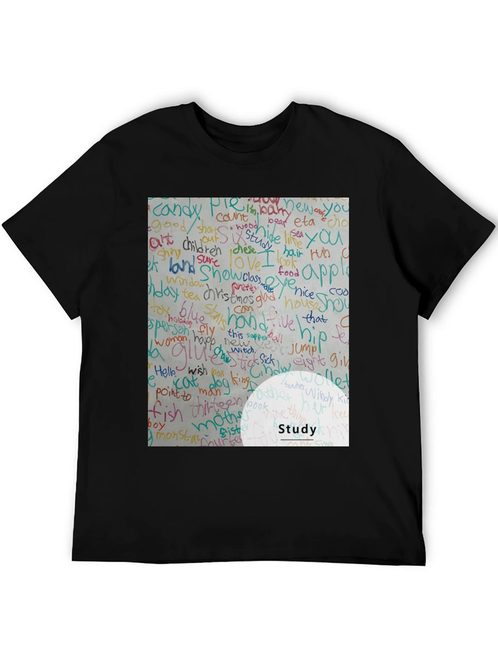 Study Word Art T-Shirt