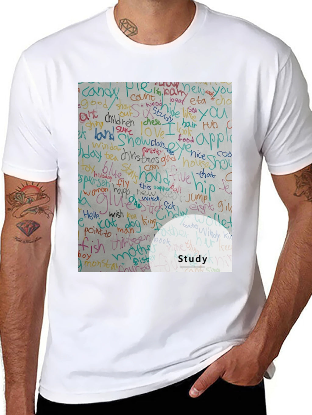 Study Word Art T-Shirt