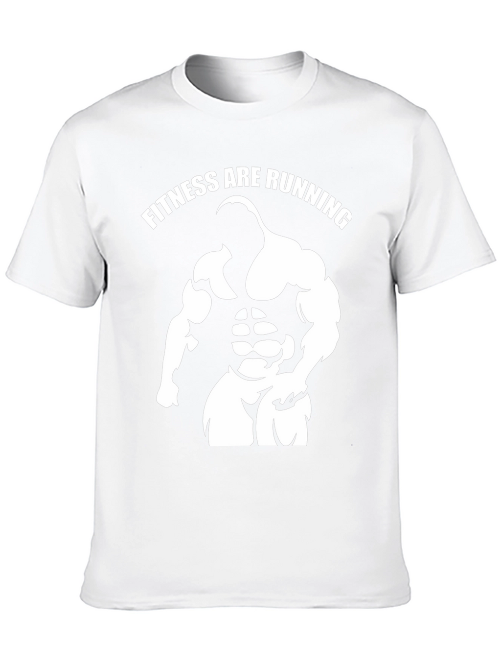 Fitness Are Running Gym Graphic Black T-Shirt