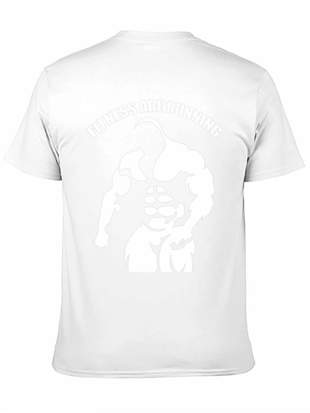 Fitness Are Running Gym Graphic Black T-Shirt