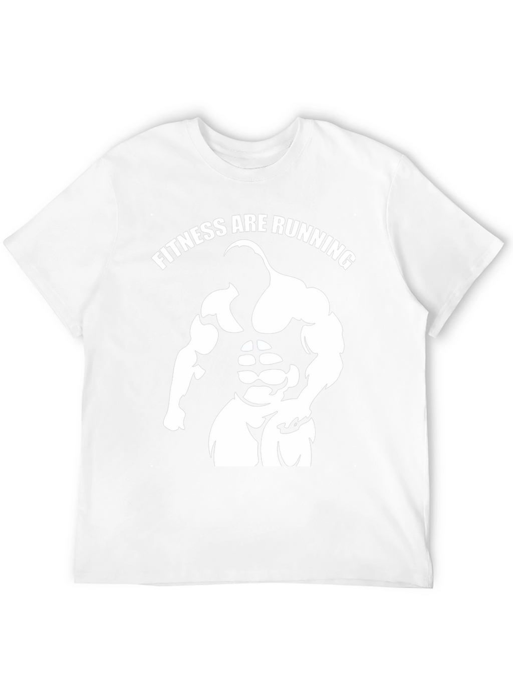 Fitness Are Running Gym Graphic Black T-Shirt
