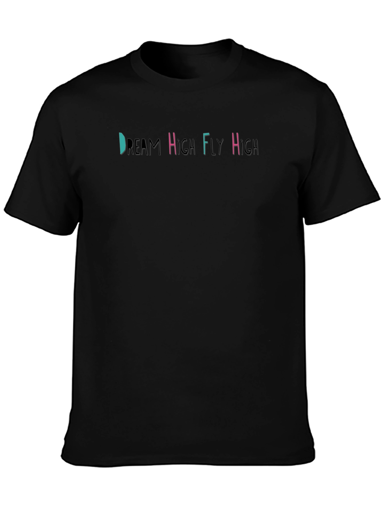 Dream High Fly High Graphic Tee - Black Cotton Blend