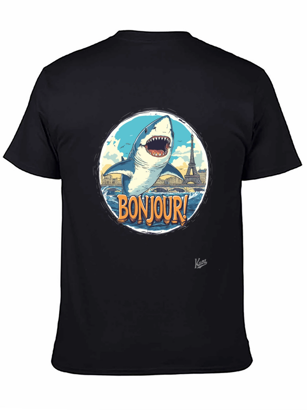 Bonjour Shark Graphic Tee - Paris Souvenir