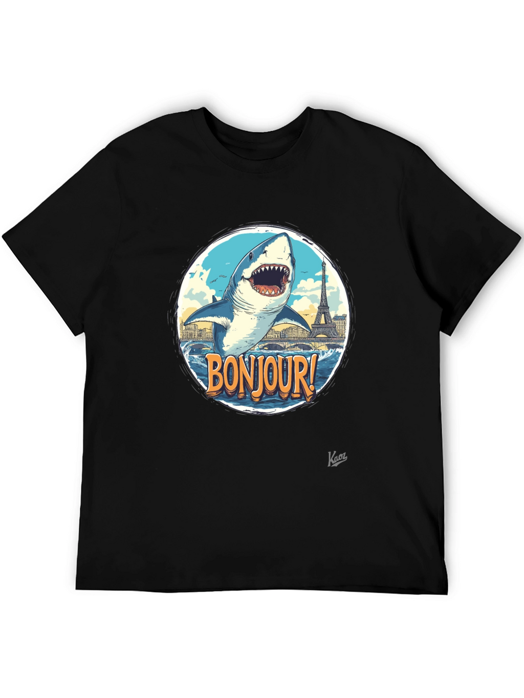 Bonjour Shark Graphic Tee - Paris Souvenir