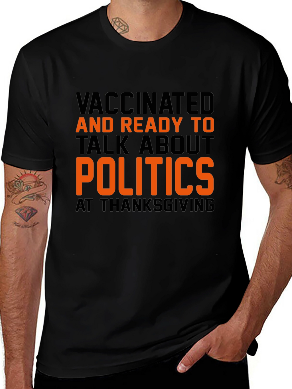 Vaccinated Politics Thanksgiving T-Shirt