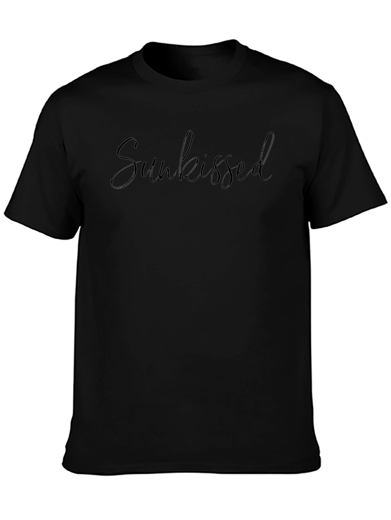Sunkissed Black Graphic Tee - Casual Style