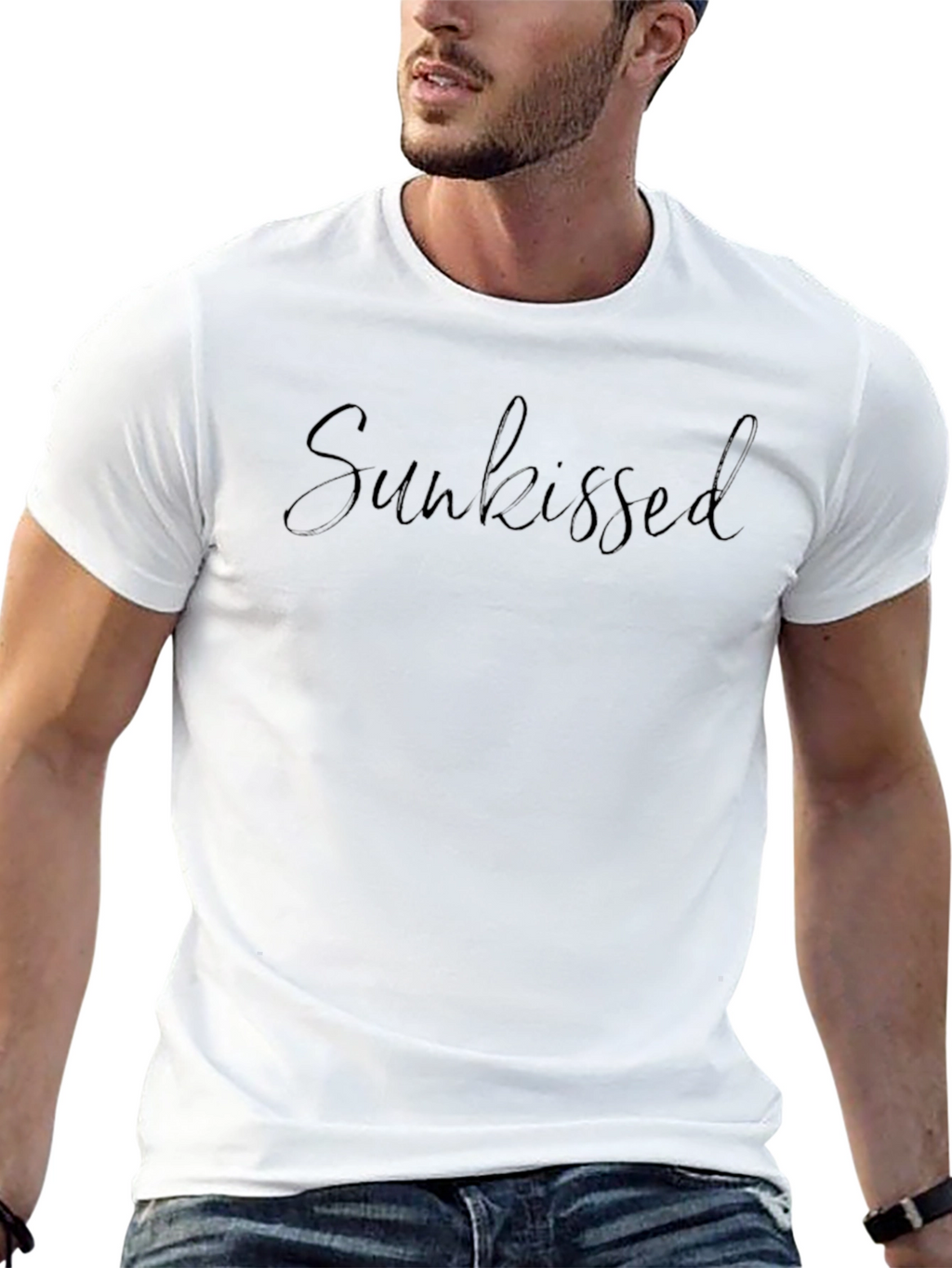 Sunkissed Black Graphic Tee - Casual Style