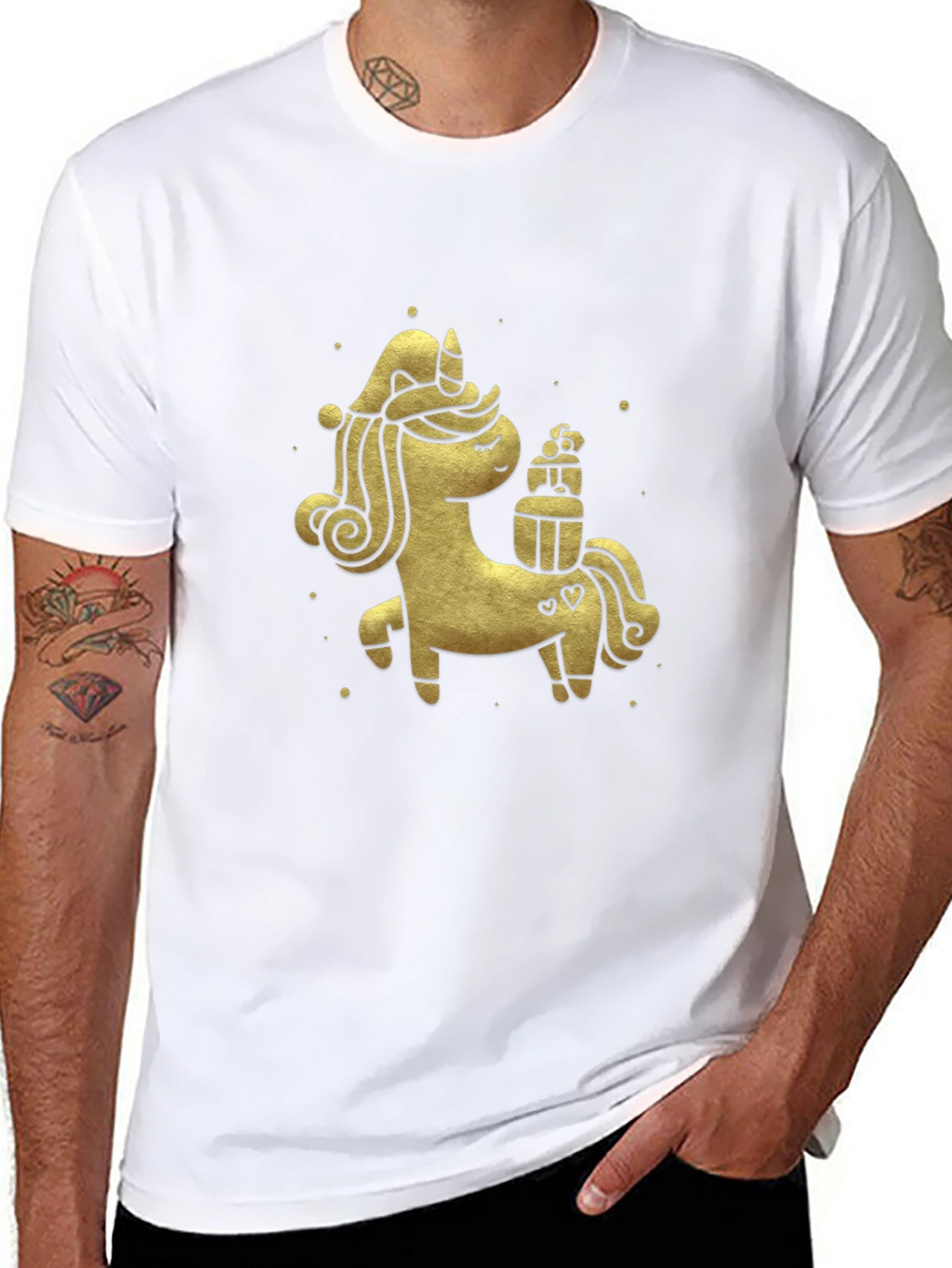 Festive Unicorn Graphic Tee