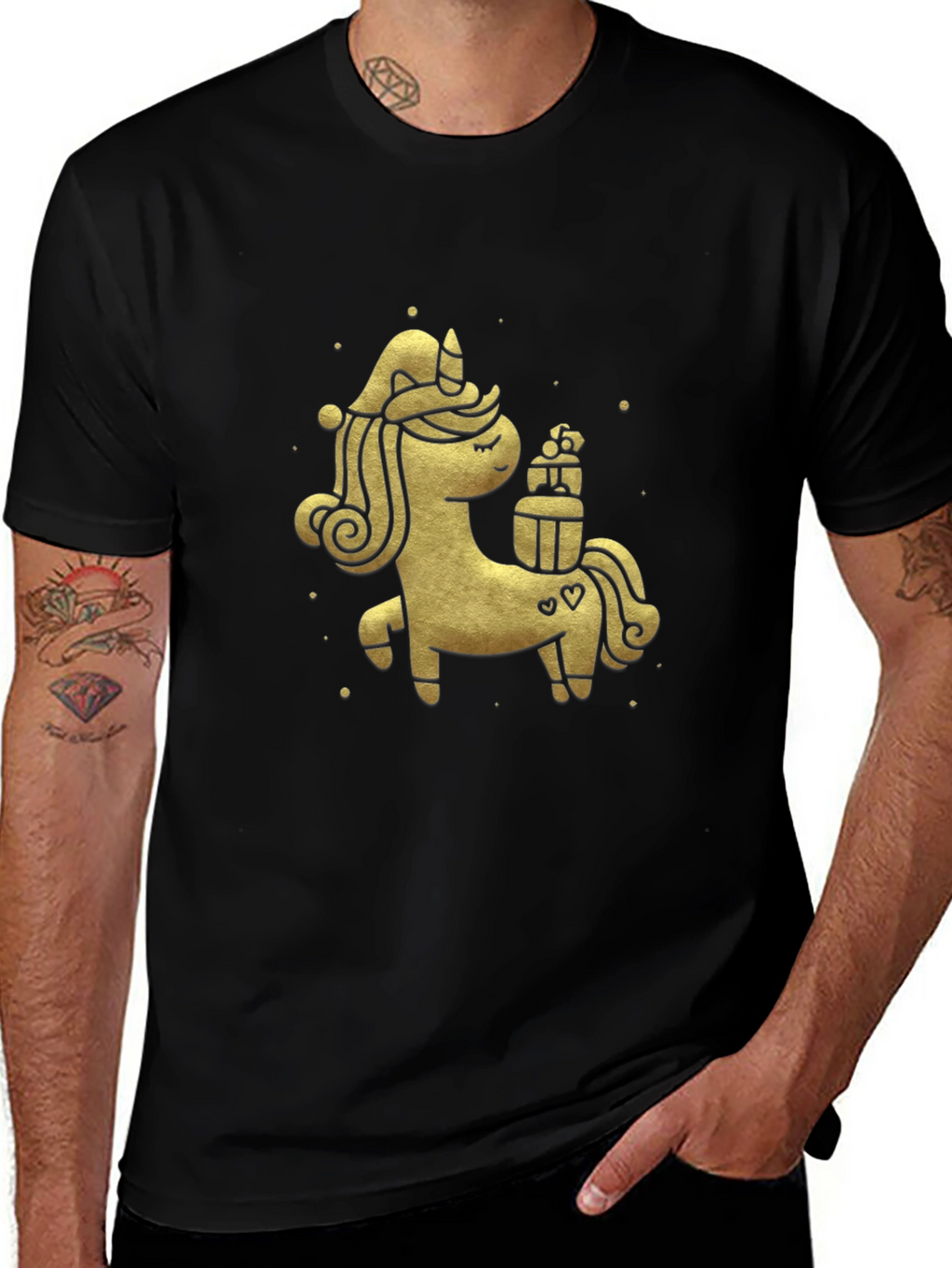 Festive Unicorn Graphic Tee