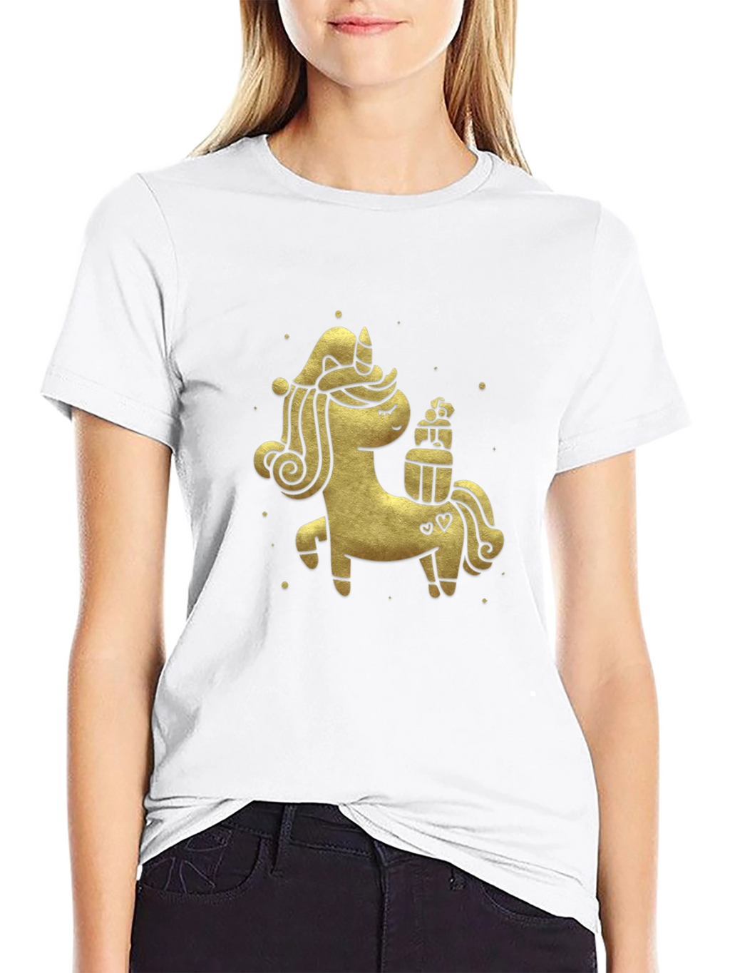Festive Unicorn Graphic Tee