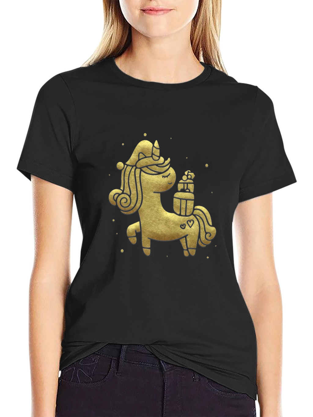 Festive Unicorn Graphic Tee